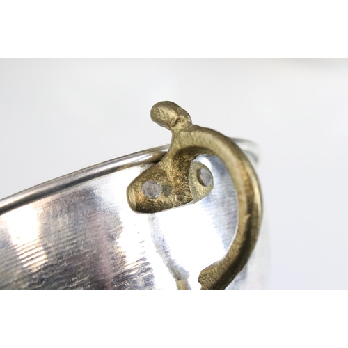 430 - A group of four metal Turkish bowls.