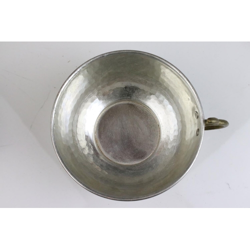 430 - A group of four metal Turkish bowls.