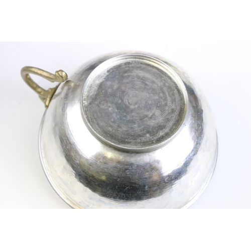 430 - A group of four metal Turkish bowls.