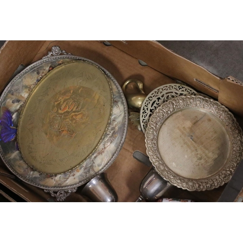 463 - A collection of vintage metal ware together with a collection of salt glaze hot water bottles.