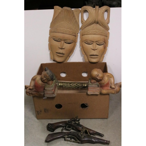 463 - A collection of vintage metal ware together with a collection of salt glaze hot water bottles.