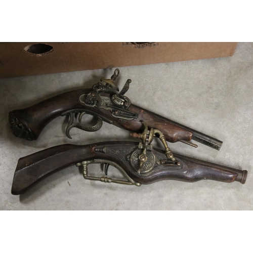 463 - A collection of vintage metal ware together with a collection of salt glaze hot water bottles.