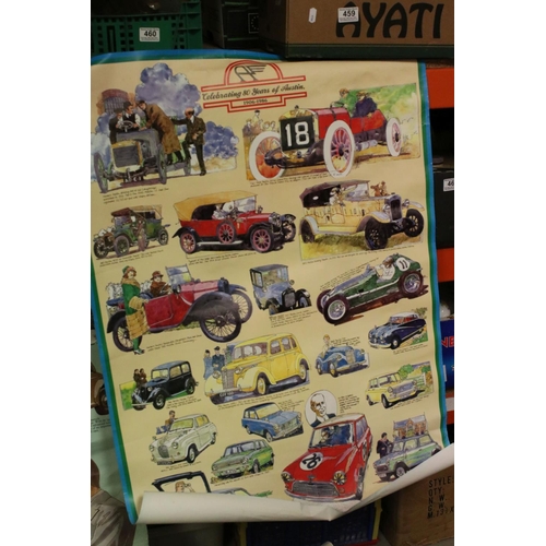 467 - A collection of ephemera mainly relating to The Morris Minor to include books and posters.