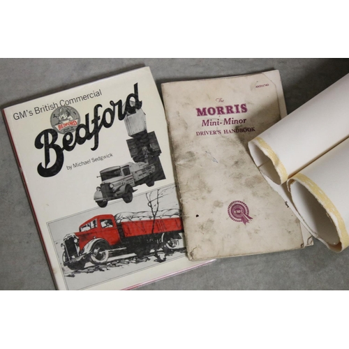 467 - A collection of ephemera mainly relating to The Morris Minor to include books and posters.