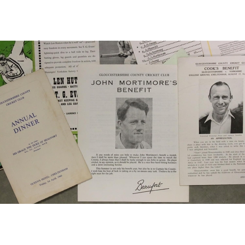 514 - A large collection of Cricket ephemera contained within two boxes together with a limited edition Co... 