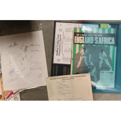 514 - A large collection of Cricket ephemera contained within two boxes together with a limited edition Co... 