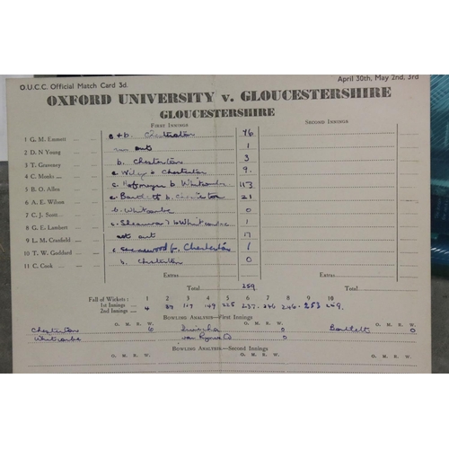 514 - A large collection of Cricket ephemera contained within two boxes together with a limited edition Co... 