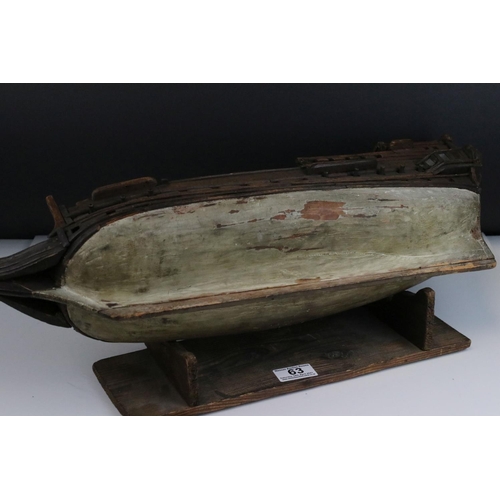 61 - 19th century Copper and Brass Tea Urn with swing ebonised handle, 39cms high