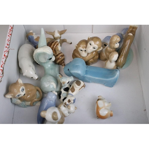 69 - Collection of Ceramic Animals including Szeiler, Beswick, Wade, Sylvac style (approx. 29 in total)