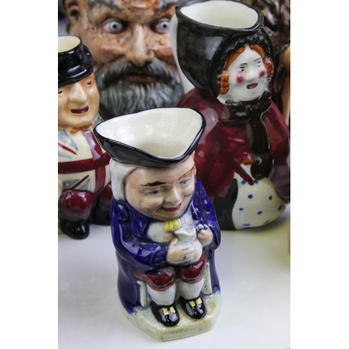 70 - Collection of approximately 25 Character Jugs and Toby Jugs including H J Wood and Roy Kirkham