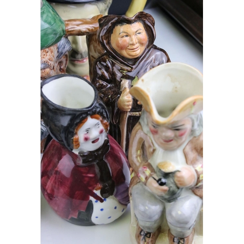 70 - Collection of approximately 25 Character Jugs and Toby Jugs including H J Wood and Roy Kirkham