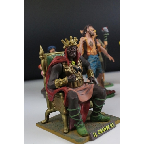 82 - Collection of 48  Resin ' Tex Willer ' Figures from the Italian Comic Series