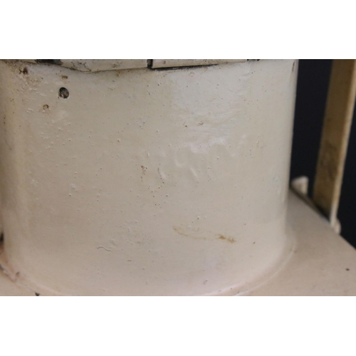 89 - Pair of British Rail Railway Lamps with red bullseye glass lenses, one stamped BR (W) and the other ... 