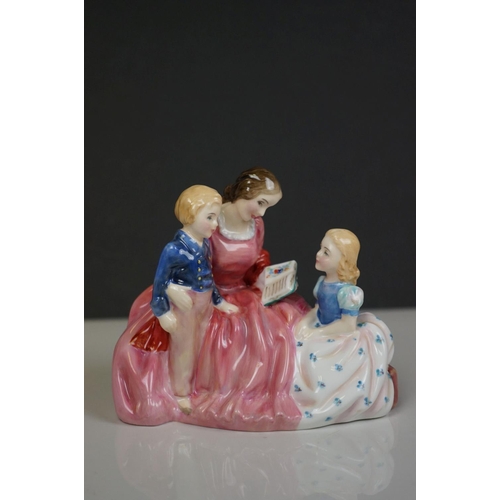 399 - A collection of mixed ceramics to include Royal Doulton figures and Sylvac Pixie vase.