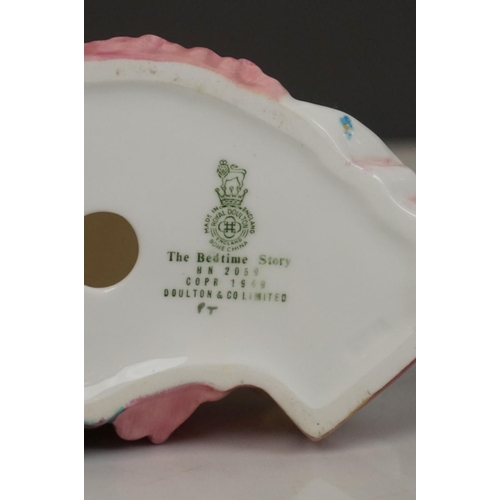 399 - A collection of mixed ceramics to include Royal Doulton figures and Sylvac Pixie vase.