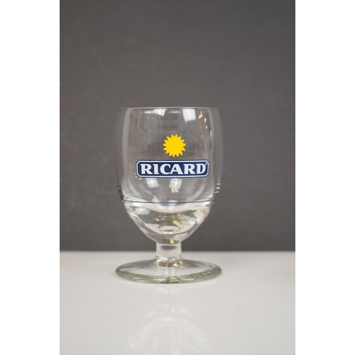 403 - A set of six French Ricard glasses with decanter.