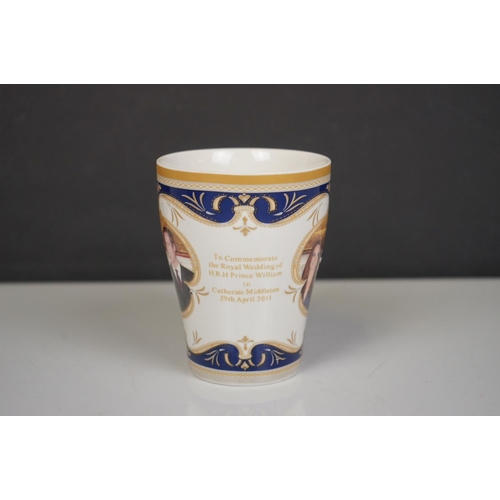 410 - A collection of mixed ceramics and glass ware to include Royal Doulton flower baskets and glass pape... 