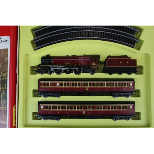 11 - Boxed Hornby OO gauge RS609 Express Passenger Set with smoke, with Duchess of Kent locomotive, 2 x c... 