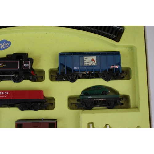 13 - Three boxed Triang Hornby OO gauge train sets to include The Blue Pullman, RS607 Local Passenger Set... 