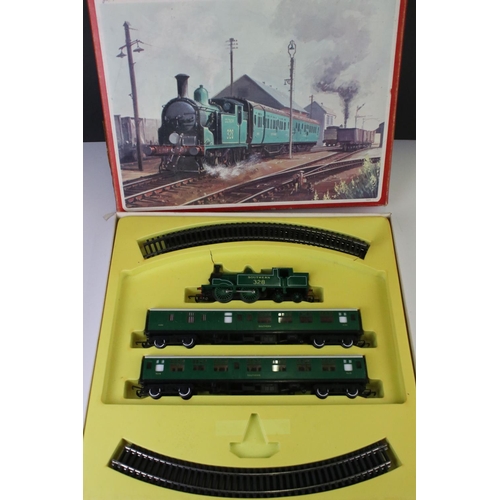 13 - Three boxed Triang Hornby OO gauge train sets to include The Blue Pullman, RS607 Local Passenger Set... 