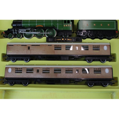 17 - Boxed Hornby R508 Flying Scotsman Set with locomotive, 2 x coaches and track and a boxed Hornby RS60... 