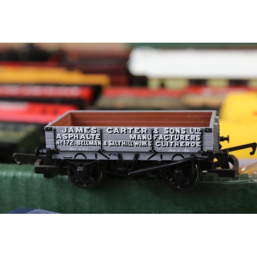 43 - 35 Hornby OO gauge items of rolling stock in vg condition to include crane, coaches and wagons