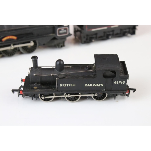 47 - Five OO gauge locomotives to include boxed Hornby R057 Caledonian 0-4-0 Loco Saddle Tank (poor box),... 