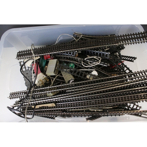 49 - Quantity of OO gauge model railway track plus small accessory parts