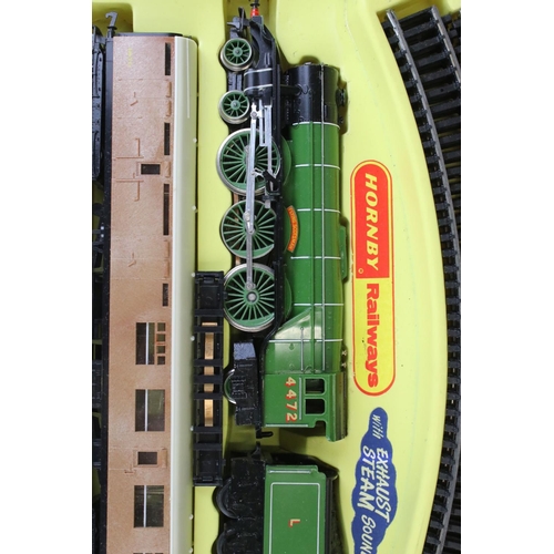 17 - Boxed Hornby R508 Flying Scotsman Set with locomotive, 2 x coaches and track and a boxed Hornby RS60... 