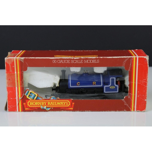 47 - Five OO gauge locomotives to include boxed Hornby R057 Caledonian 0-4-0 Loco Saddle Tank (poor box),... 