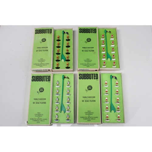206 - Subbuteo - Five boxed HW Subbuteo teams to include Arsenal, Bradford City, Manchester City away, Pol... 