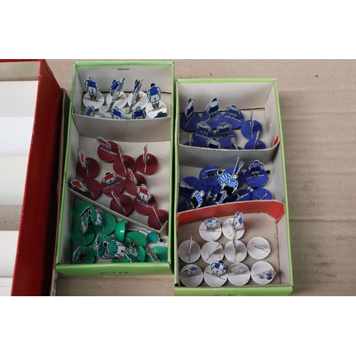 208 - Subbuteo - Collection of original Subbuteo card figures featuring 16 various teams to include Arsena... 