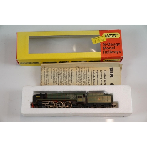 90 - Three boxed N gauge engine / rolling stock to include 2 x Dapol (NC023 B Set GWR 6736 Revised Bogie ... 