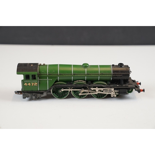 98 - Five Hornby OO gauge locomotives to include Western Courier, Flying Scotsman, Little Giant, 0-6-0 14... 