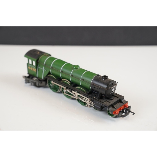 98 - Five Hornby OO gauge locomotives to include Western Courier, Flying Scotsman, Little Giant, 0-6-0 14... 