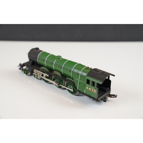 98 - Five Hornby OO gauge locomotives to include Western Courier, Flying Scotsman, Little Giant, 0-6-0 14... 