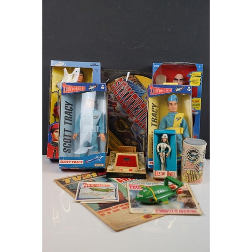 204 - Thunderbirds - Collection of various Thunderbirds items to include 2 x boxed Matchbox figures (Virgi... 