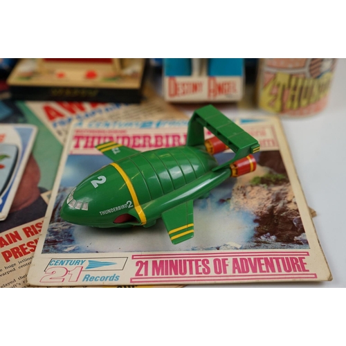 204 - Thunderbirds - Collection of various Thunderbirds items to include 2 x boxed Matchbox figures (Virgi... 
