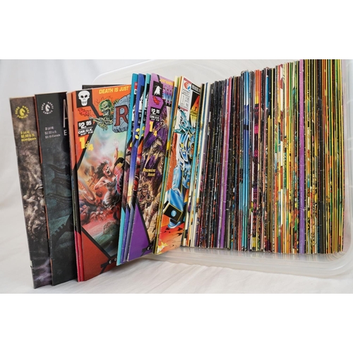 213 - Approx. 100 70's -90's comics featuring Aliens, Predator, Slaine, Terminator, Kull, etc