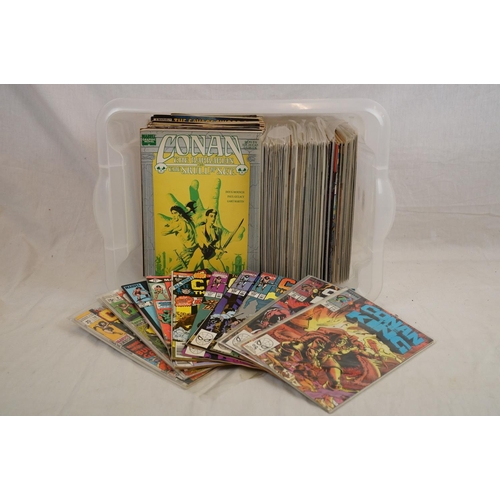 214 - Approx. 100 Marvel Conan Comics in varying condition, to include Conan the Barbarian, Conan the King... 