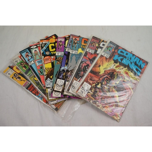214 - Approx. 100 Marvel Conan Comics in varying condition, to include Conan the Barbarian, Conan the King... 