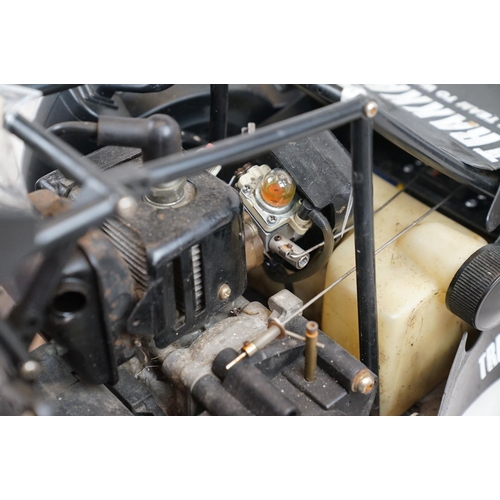 402 - A RC car buggy 1/8 scale Protech Ultrex Evo Nitro 0.21 4WD engine together with a CEN GSR 5.0 Nitro ... 