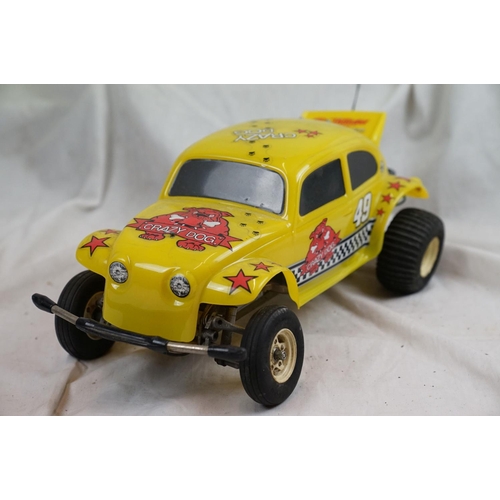 A Tamiya Sand Scorcher (58016) SRB Chassis fitted with a