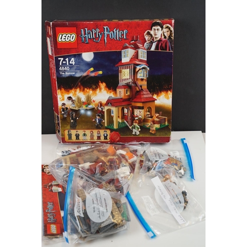 193 - Lego - Boxed Harry Potter 4840 The Burrow set, complete with all minifigures and instructions