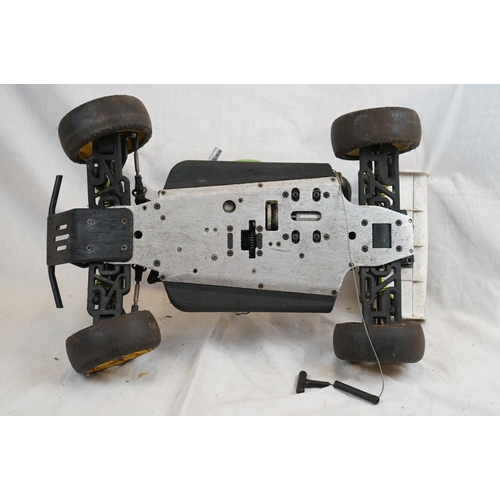 402 - A RC car buggy 1/8 scale Protech Ultrex Evo Nitro 0.21 4WD engine together with a CEN GSR 5.0 Nitro ... 