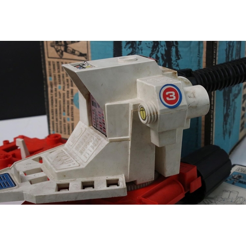 219 - Boxed Mattel Man In Space Major Matt Firebolt Space Lazer, grubby and showing play wear, fair box wi... 