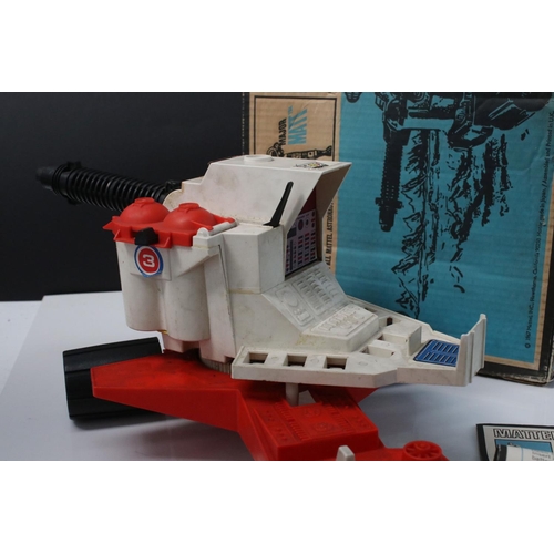 219 - Boxed Mattel Man In Space Major Matt Firebolt Space Lazer, grubby and showing play wear, fair box wi... 