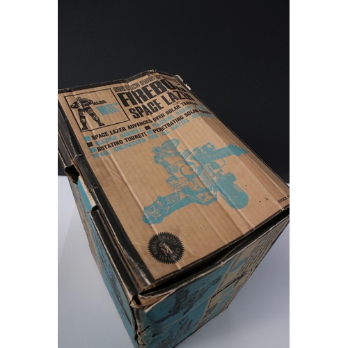 219 - Boxed Mattel Man In Space Major Matt Firebolt Space Lazer, grubby and showing play wear, fair box wi... 