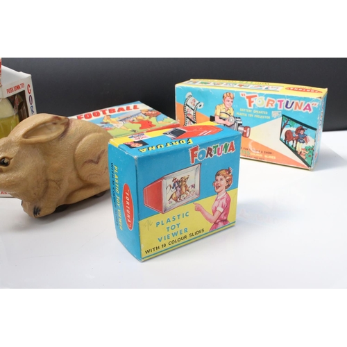 224 - Collection of vintage toys to include boxed Kim Toys Blow Football, boxed Linda Jolly JackTar, boxed... 
