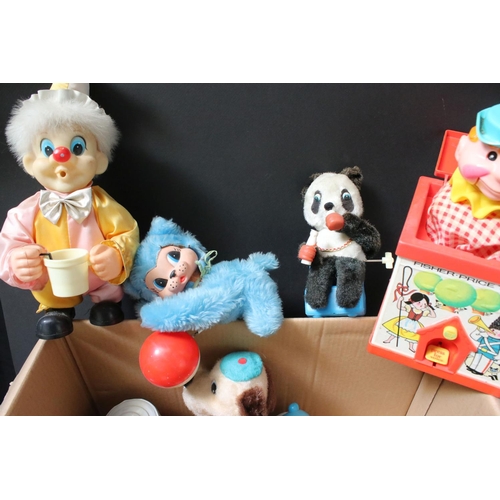 227 - Group of mixed toys to include Fisher Price Jack In The Box, boxed Jumbo The Bubble Blowing Elephant... 